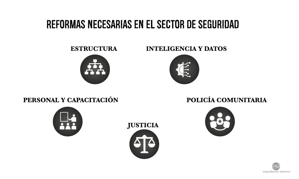 Infografía Reformas necesarias en el sector de seguridad