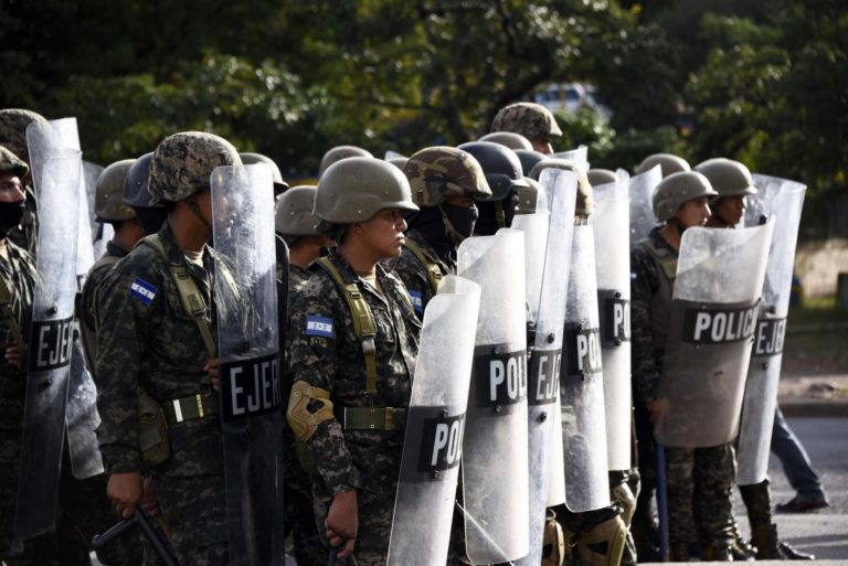 La intervención de los militares en la seguridad pública en Honduras