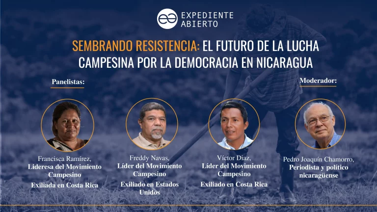 Diálogo "Sembrando resistencia: el futuro de la lucha campesina por la democracia en Nicaragua". Da click para leer la noticia.